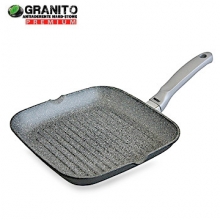 Patelnia granitowa indukcyjna do grillowania Granito 26x26cm Risoli