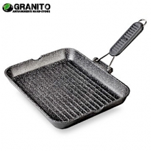 Patelnia granitowa do grillowania Risoli Granito 36x26cm