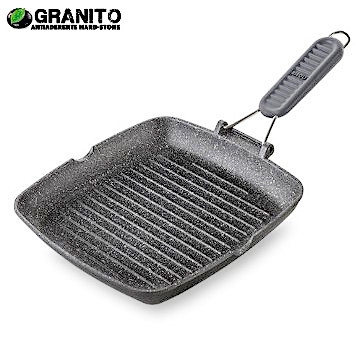 Patelnia granitowa do grillowania Risoli Granito 26x26cm